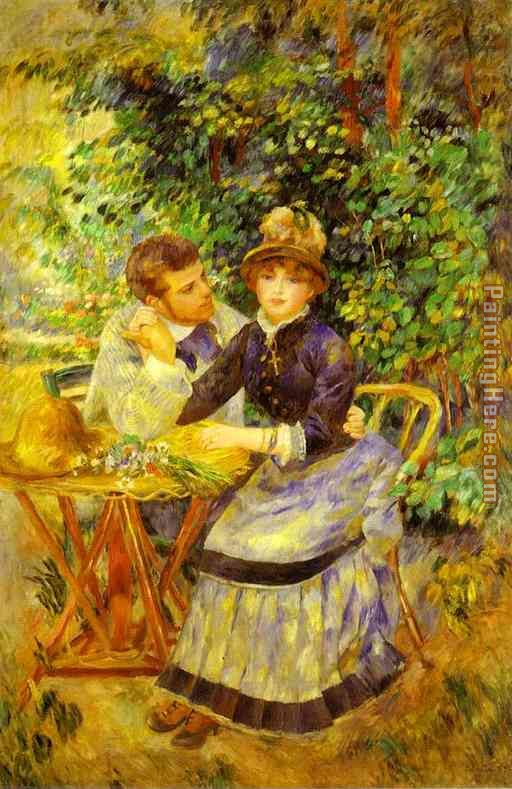 In the Garden. (Dans le jardin) painting - Pierre Auguste Renoir In the Garden. (Dans le jardin) art painting